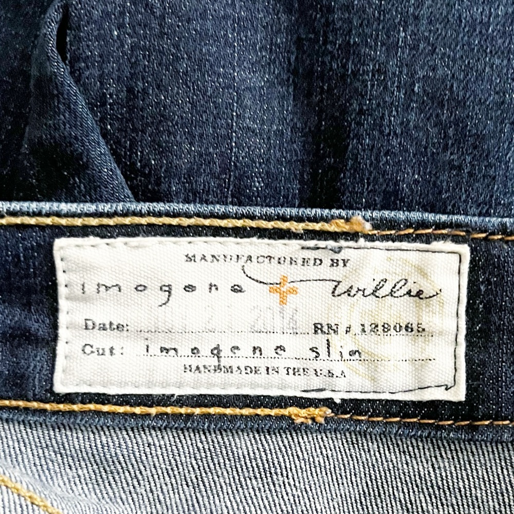 Imogene + Willie Imogene Slim Indigo Dark Wash Jeans Size 26R - Picture 3 of 4